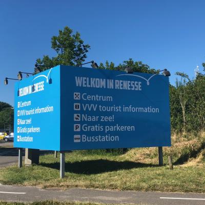 Bord ingang Transferium Renesse