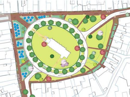 kaartje plattegrond kerkring-renesse