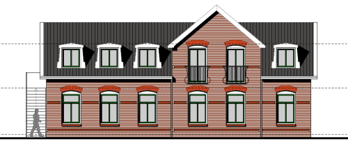 Gevelaanzicht appartementen Laone